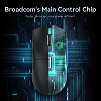 Souris Gaming Sans Fil ATTACK SHARK X11 – Ultra-Légère, RGB, 22K DPI, Rechargeable 4