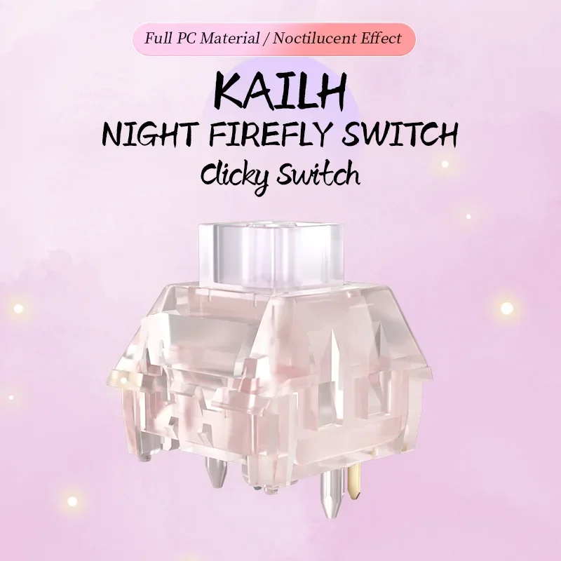 Kailh Box Night Firefly Keyboard Switch Clicky 60g RGB for DIY Mechanical Keyboard SMD 5Pins MX Luminescent Switches