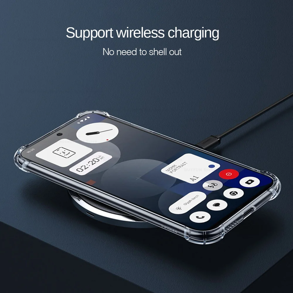 Transparent Crystal TPU Soft Back Cover - Shockproof Clear Shell Case