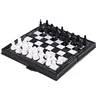 Mini Magnetic Chess Set Folding Magnetic Plastic Chessboard Board Game Portable Kid Education Toy Portable Outdoor Strategy Game 2