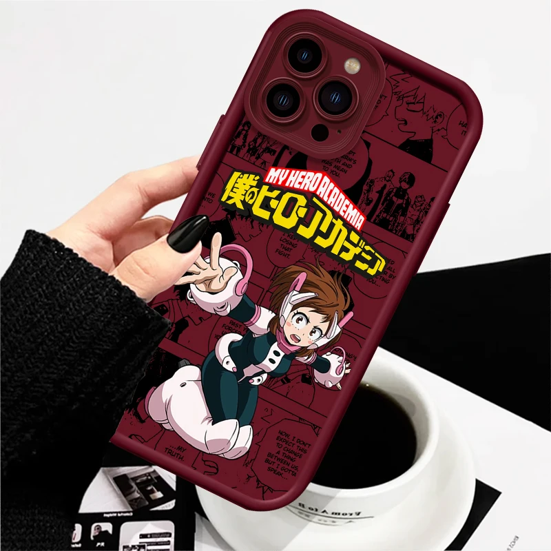 thumbnail image 1 of My Hero Academia-Funda de teléfono con escalera de Ojos de Anime para Apple, iPhone 15, 14, 13, 12, 11, XS, XR, X Pro Max Plus, 1 of 5