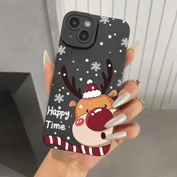 Festive Santa Claus Elk Snowman Christmas Phone Case Cover for Redmi Note 12S (1)