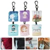 6 Pcs Printing Keychain Glasses Cloth Wipes Phone Cleaning Fiber Eyeglass Cleaner 1