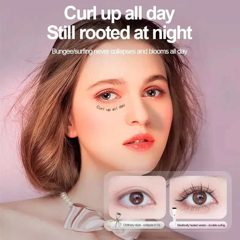 Electric Eyelash Curler 3 Modes Heated Curls Comb Makeup Tool