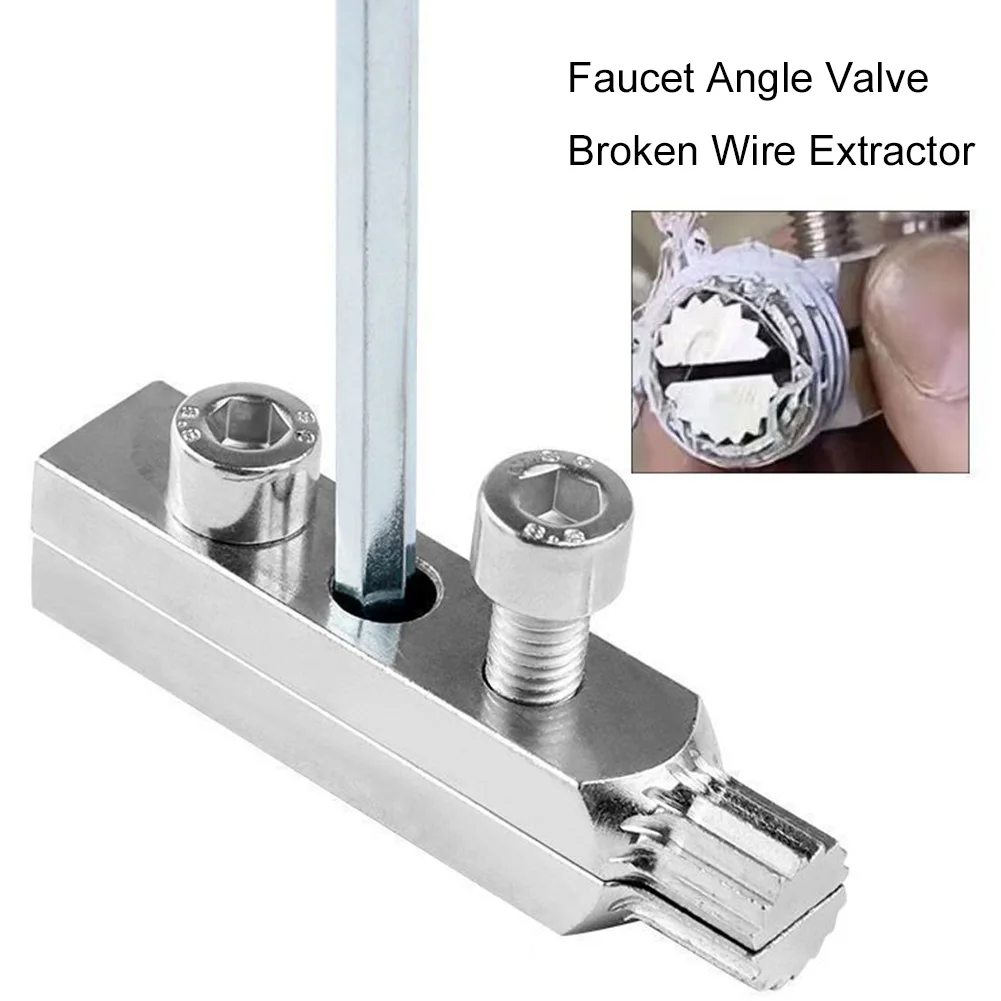 Universal Damage Screw Extractor Remover Tool Multifunctional Handle Broken Screw Removal Tool Water-Tap Angle Valve Repair