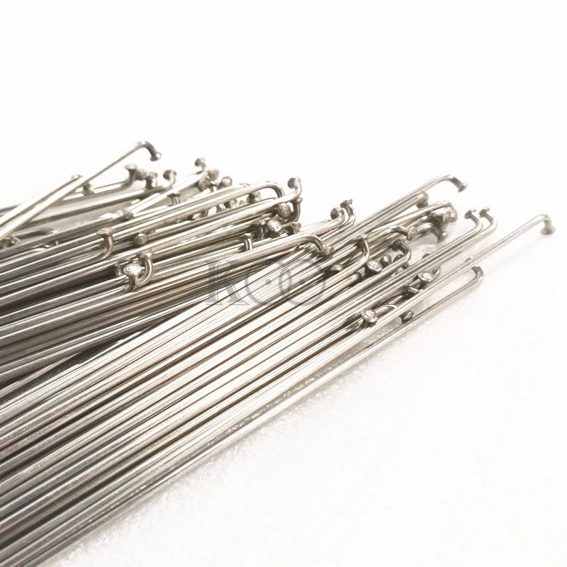 20*13G E-bike Spokes Diameter 2.3mm 304 Stainless Steel Silvery Electric Bicycle Hub Motor Spokes With Brass Nipples