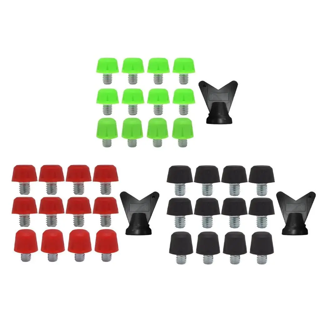 12 Pieces Football Shoe Spikes Anti Slip 8mm 11mm M6 Threaded Lightweight Track Shoes Spikes for Competition Outdoor track shoe spikes