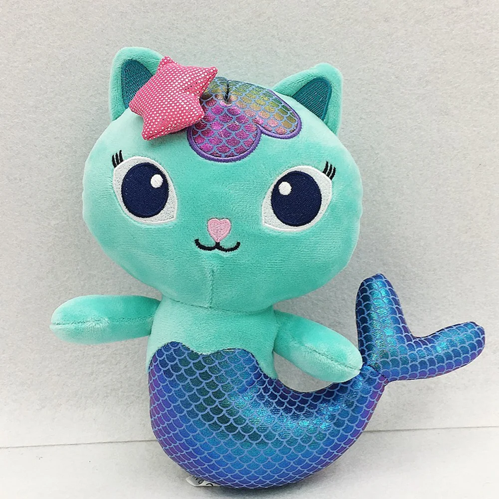 Animals Plush Gabby Dollhouse Lovely Plush Gaby Toy Plush House Cat Doll  Cartoon Stuffed Animals Mermaid Cat Plushie Dolls Kids - AliExpress