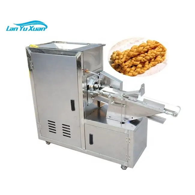 

Commercial Durability Hemp Flowers Machine Sweet Crispy Wheat Flour Snacks Fried Dough Twist Machine