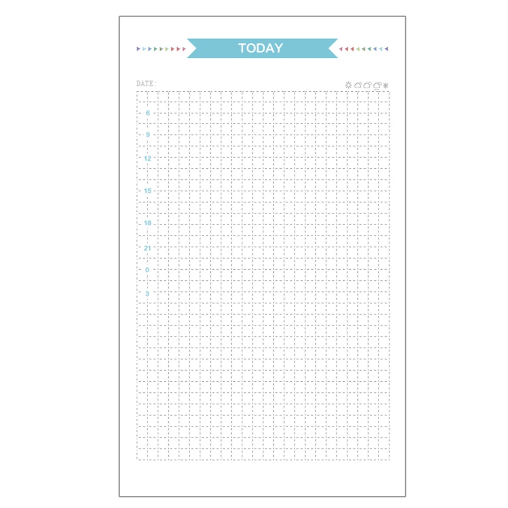 40 Sheets Graphing Paper 6 Holes Notebookss Lining Office Binder Papers Grid Letter