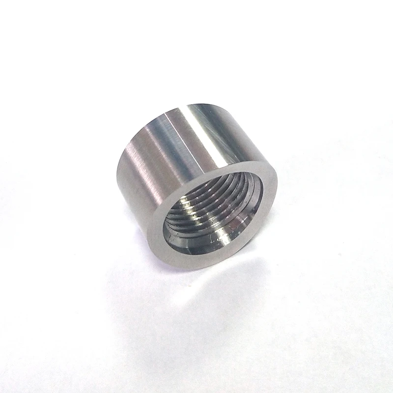 1PCS Stainless Steel O2 Oxygen Sensor Curve Notched Base Nut Bung M18x1.5 Adapter 3