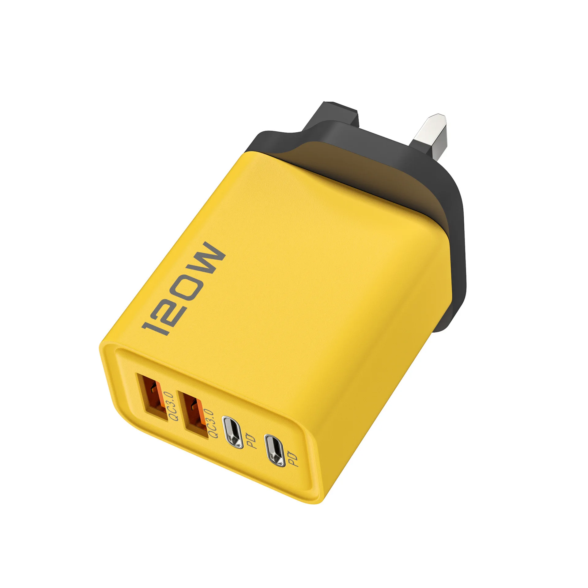 ตัวเลือกสินค้า อะแดปเตอร์ชาร์จเร็ว PD 120W 4 พอร์ต USB-C สำหรับมือถือ