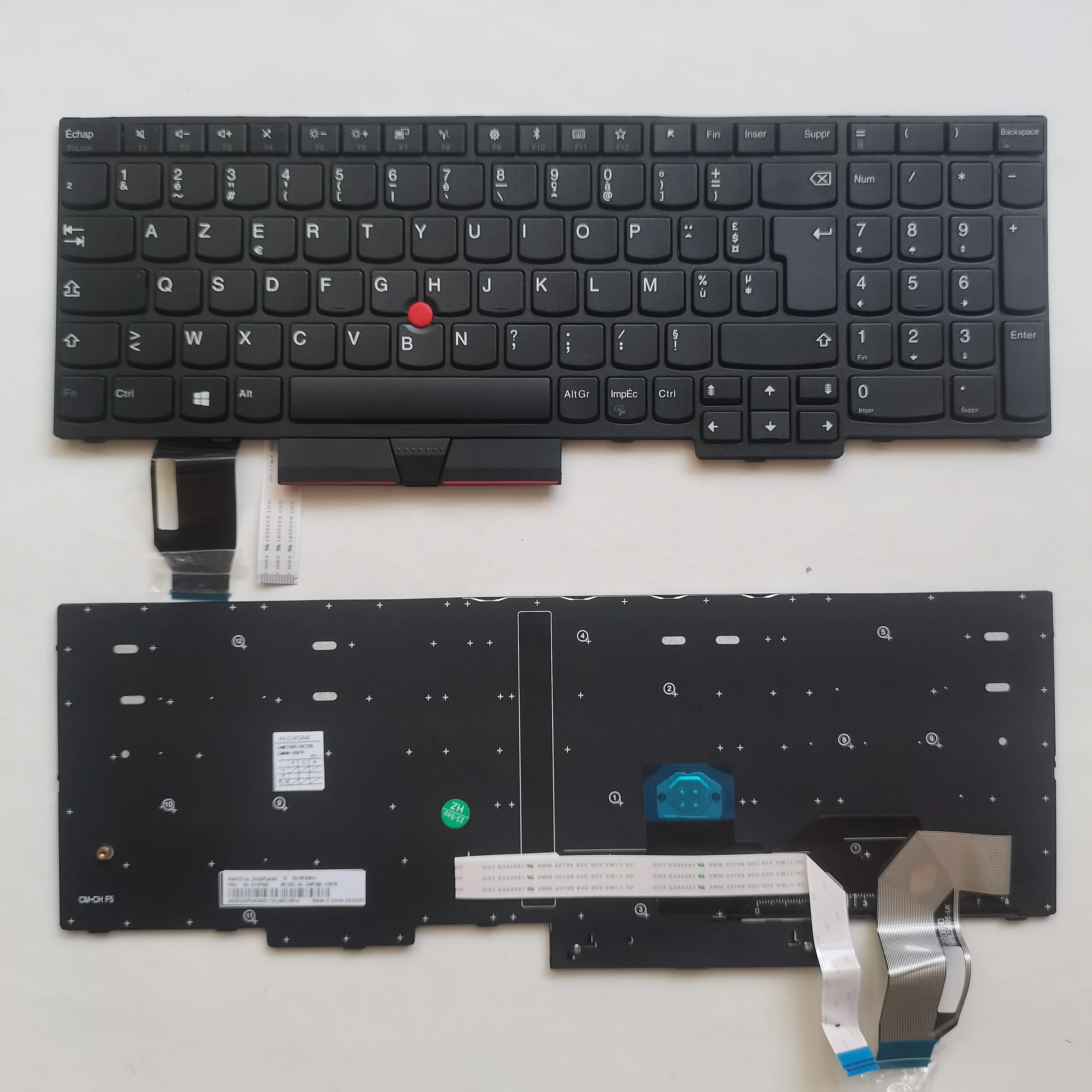 Per Lenovo Thinkpad L580 E580 E585 T590 L590 E590 E595 P52 P53 P53S P72 P73 Tastiera Francese Con Punto