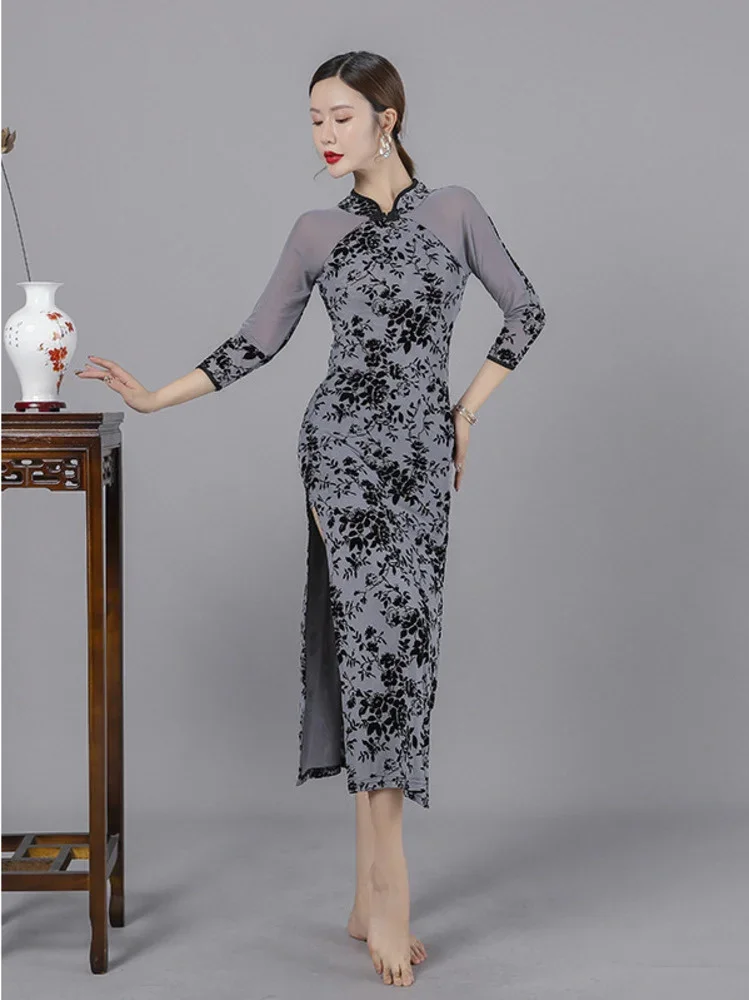 

Женское китайское платье для танца живота, Современная классическая юбка-годе