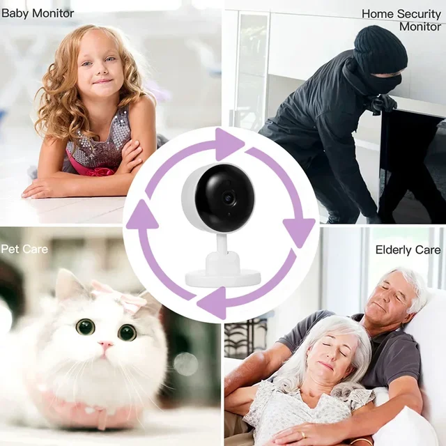 Baby Monitor HD Wireless Network Temperature Detection Crying Sound Detection Intelligent Humanoid Triggering Alarm X9 6