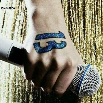 Taylor 13 Tatuaggi a mano Tatuaggi temporanei 13 Tatuaggi a mano Adesivi Tatuaggi temporanei stellari per gli amanti della musica Fan Regali