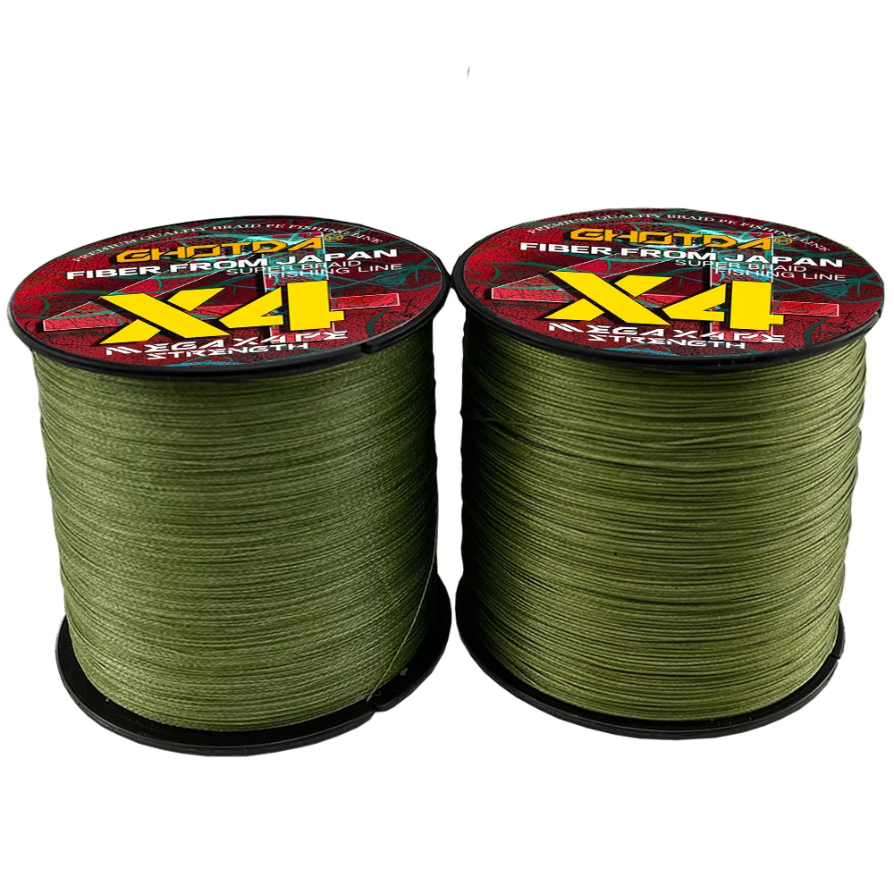 Ghotda Japan 300M 4 Strand PE Braided Fishing Line High Strength Multifilament Fishing Lines for Carp Saltwater