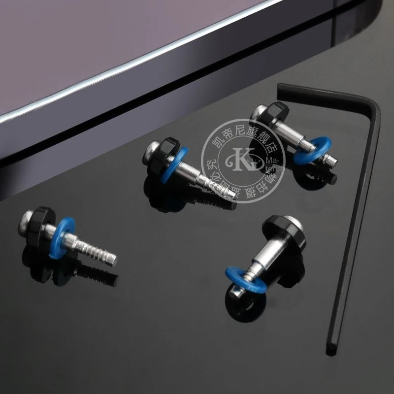 Casio Watch Screw Set with Gray, Blue, and Orange Rubber Rings