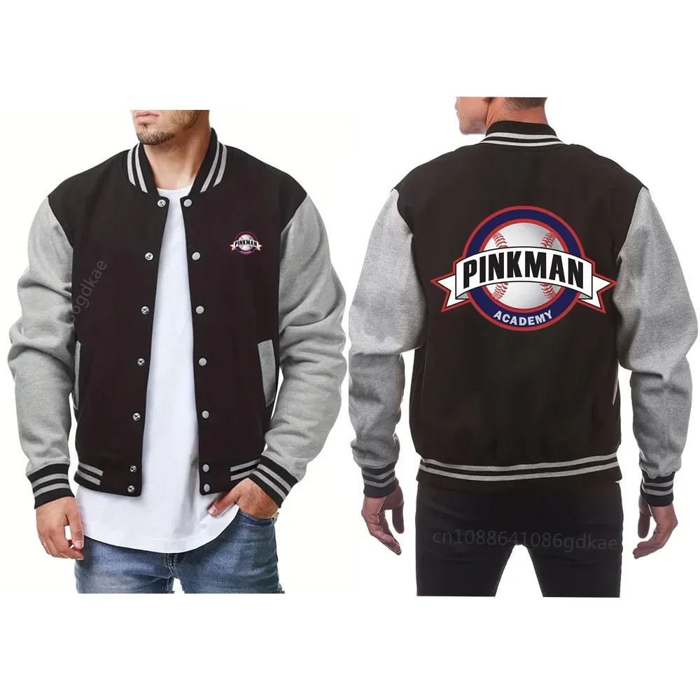 Print Men Baseball Sports Active Windproof Jacket Men Simple Style Clothing for Autumn Winter Workout Training Bomber Jacket