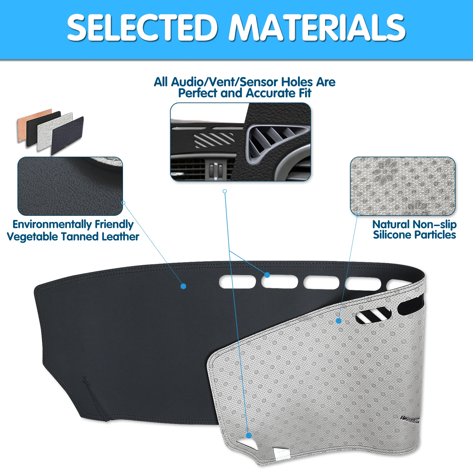LHD 1Pcs/set For Lexus IS250 IS350 2006 2007 2008 2009 2010 2011 Leather Car Dashmat Dashboard Cover Dash Mat Car Accessories