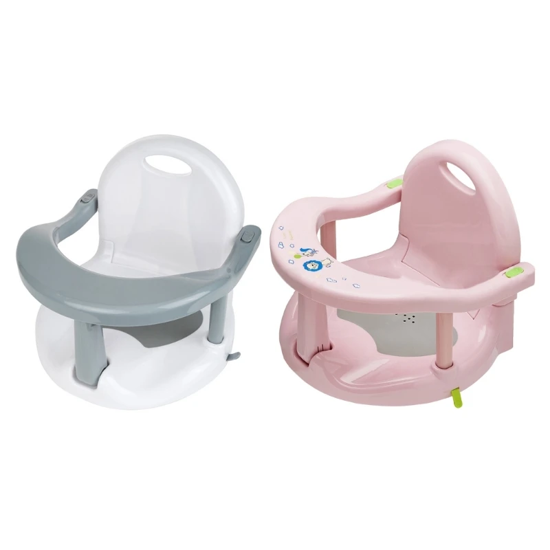 

2024 New Bath Chair for Boys and Girls, Toddlers Bath Foldable Bathtub Portable Shower Stool with Handle for Bathroom