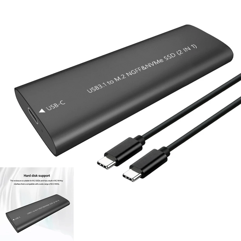 M.2 NGFF/MVMe SSD-USB 3.1 ϵ ũ ̺ ڽ, USB3.1 CŸ ޴ SSD ڽ, NVME PCIE ָ Ʈ ̺ Ŭ, M.2 M Ű