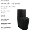 Folding Toilet Matte Black Toilets SM-1T254MB St. Tropez One Piece Toilet 26.6 X 15 X 31 Inches Bathroom Items Cleaning Parts 4