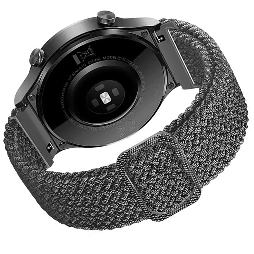 Braided Velcro Strap, 20mm 22mm Adjustable Watch Band
