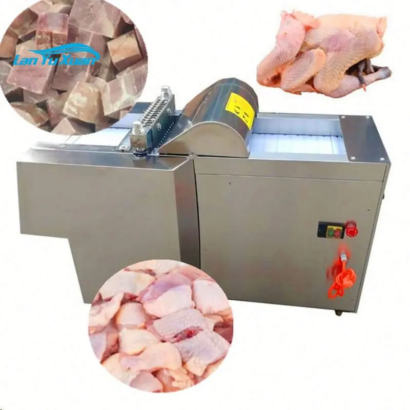 

Heavy Duty Frozen Pork Meat Cube Machine Chicken Meat Block Cutter