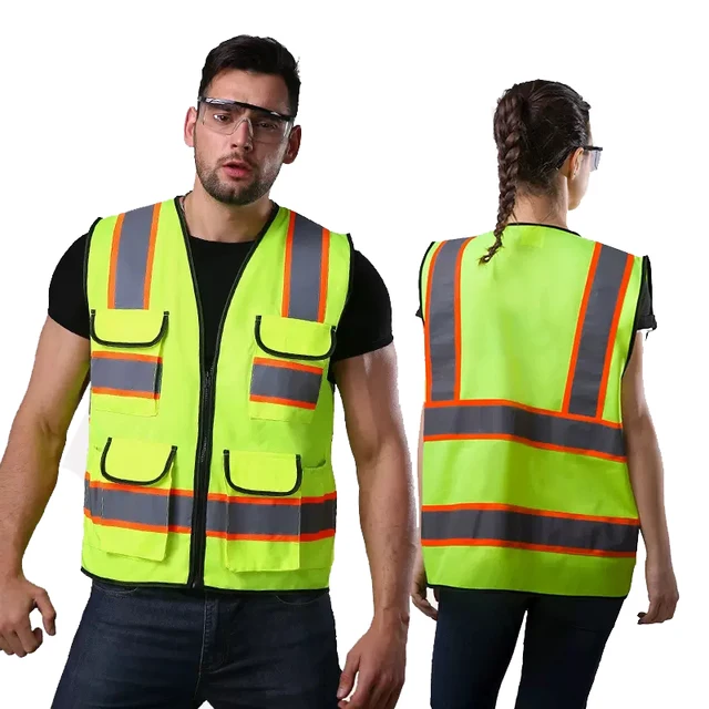 Hi Vis Multi-Pocket Safety Vest