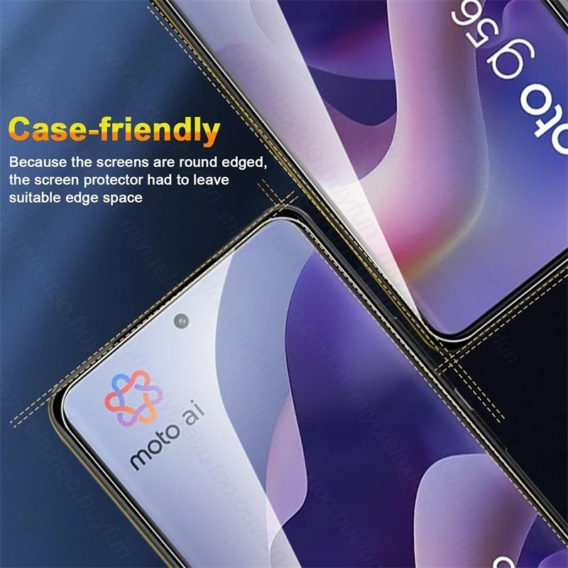 Clear Tempered Glass Protective Case for Motorola Moto G Series - Toughened Guard Cover