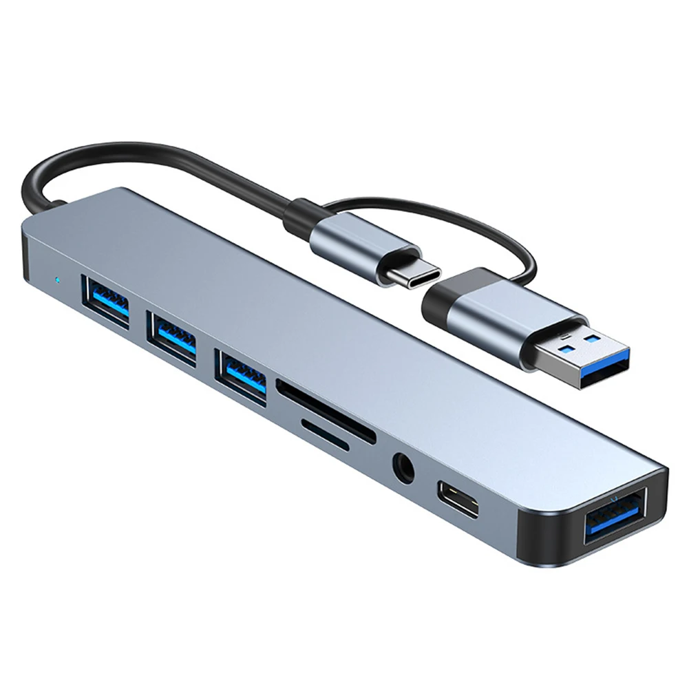 USB C  ӵ 5.0Gbps ƼƮ C Ÿ , USB 3.0, 2.0 Ʈ, 3.5mm , SD, TF ī ,  Ÿ C ƮϿ, 8  1
