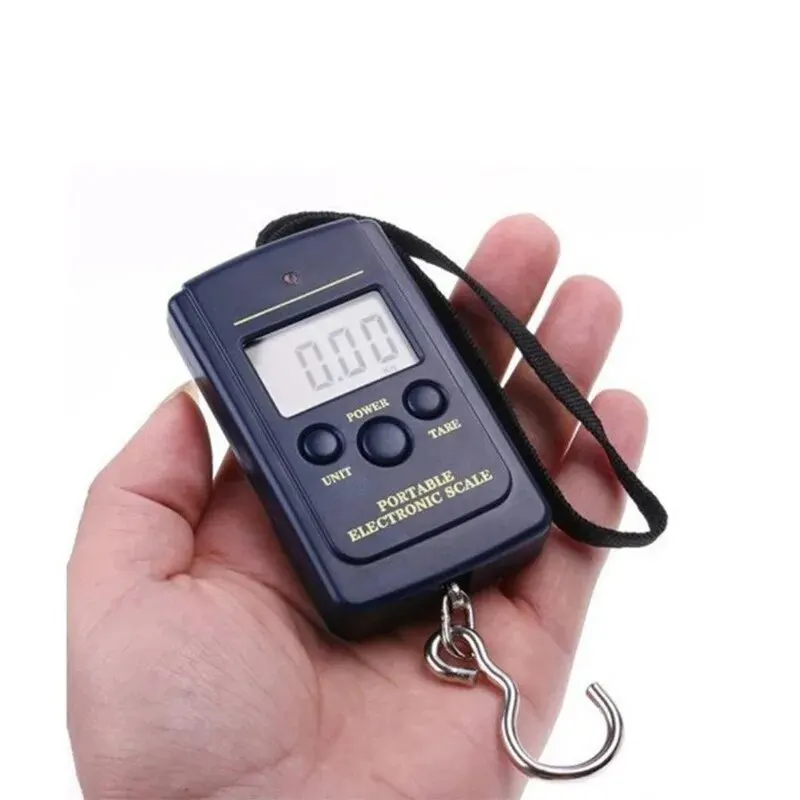 40kg Digital Electronic Scale Without Backlight Bubble Bags Mini Fishing Luggage Travelling Hanging Hook Kitchen Weighing Tools images - 6