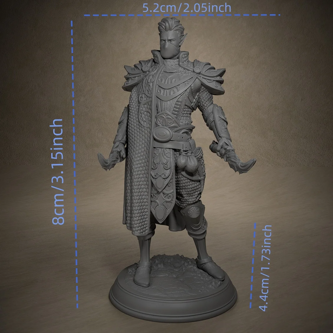 Erestian Miniature Models Dungeons and Dragons 3D Printing Resin Unpainted Tabletop Miniatures Suitable for Pathfinder 5