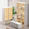 9-Tier  Shoe Rack Organizer for Closet  Plastic Shoe Shelf Collapsible Shoes Storage Box Clear Shoe Boxes Stackab 1