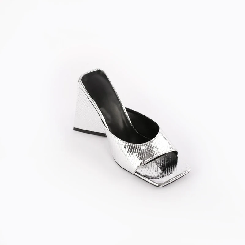 Kolnoo Handmade New Hot Sale Women's Chunky Heels Slippers Open-toe Summer Daily Wear Sandals Evening Fashion Party Sexy Shoes