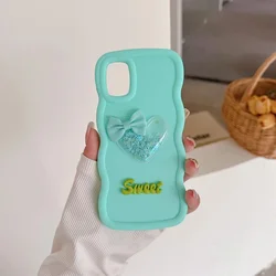 Quicksand Stars Heart Wave Soft Phone Case Cover for Moto G32 5G (Blue)