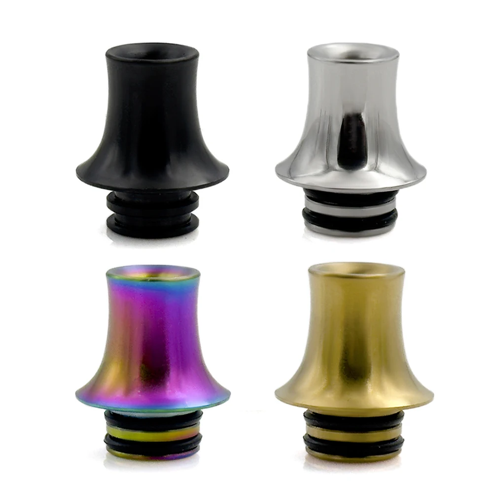 

510 Metal Drip Tip Stainless Steel 510 MTL Short Hat Drip Tips Mouthpiece for Nautilus 2S Kayfun Lite Tank