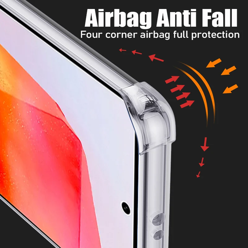 Durable Shockproof Clear Phone Case with Soft Silicone Edge