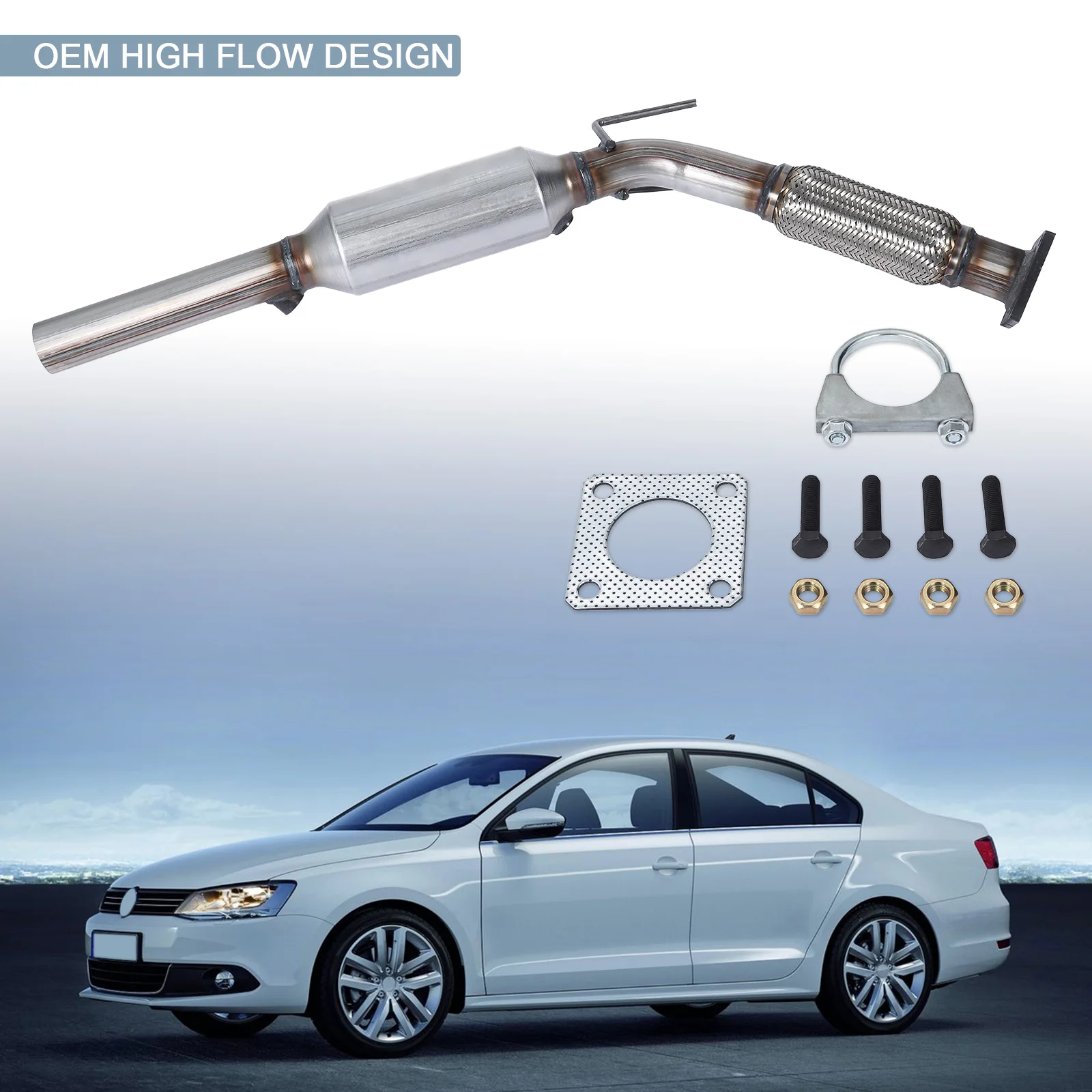 

Одобренный каталитический конвертер для Volkswagen Jetta/Beetle/Golf 2005 л 2011-