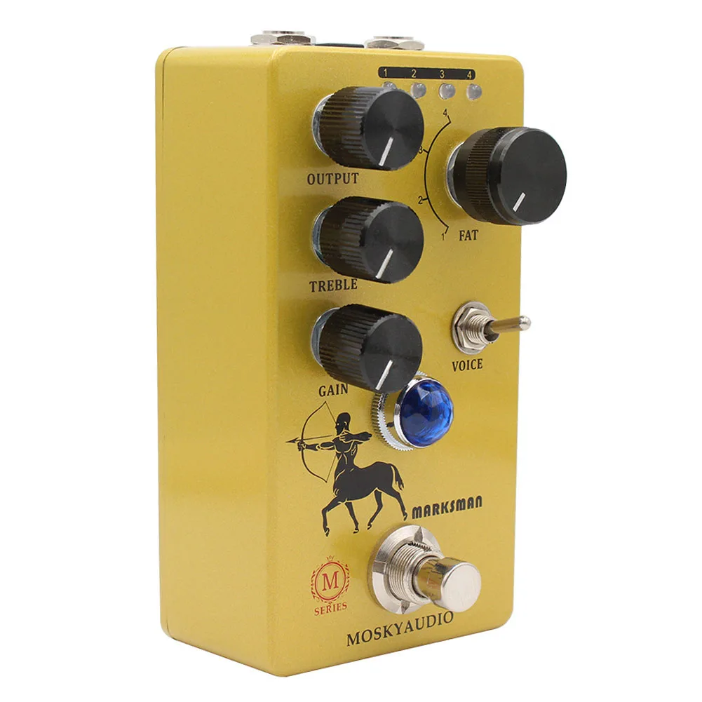 

Педаль для электрогитары Mosky MARKSMAN Boost Overdrive, 4 режима, музыкальные инструменты, аксессуары для гитары