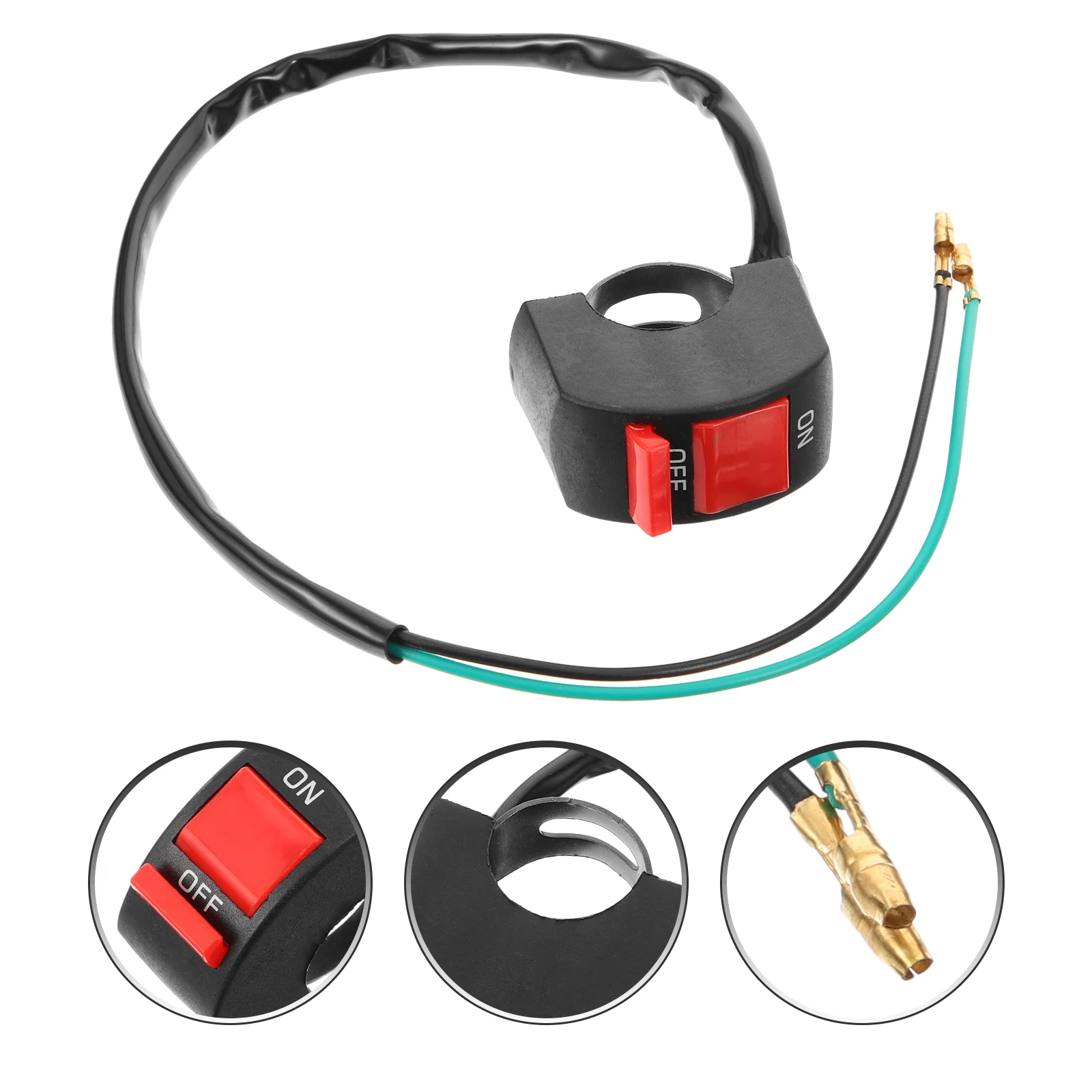 

Motorcycle LED Headlight Motorbike On and Off Motorcycle Handlebar Accessory
