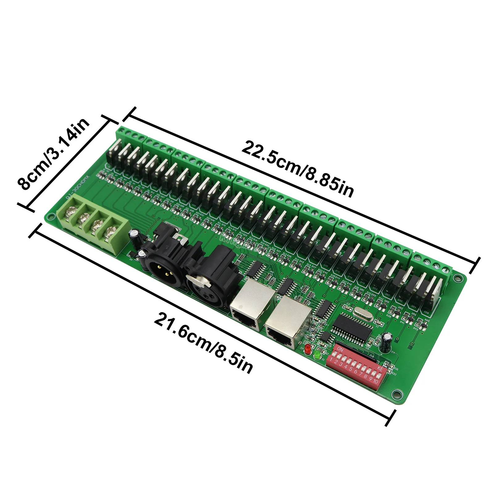 Фото DC 9V- 24V 30 каналов DMX декодер RGB Светодиодные полосы света драйвер DMX 512 без пластиковой коробки контроллер DMX512 диммер №2