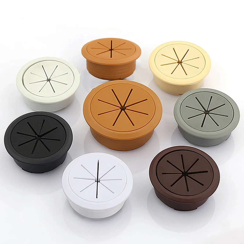 53mm/60/80mm PC Computer Desk Cable Hole Cover Plug
