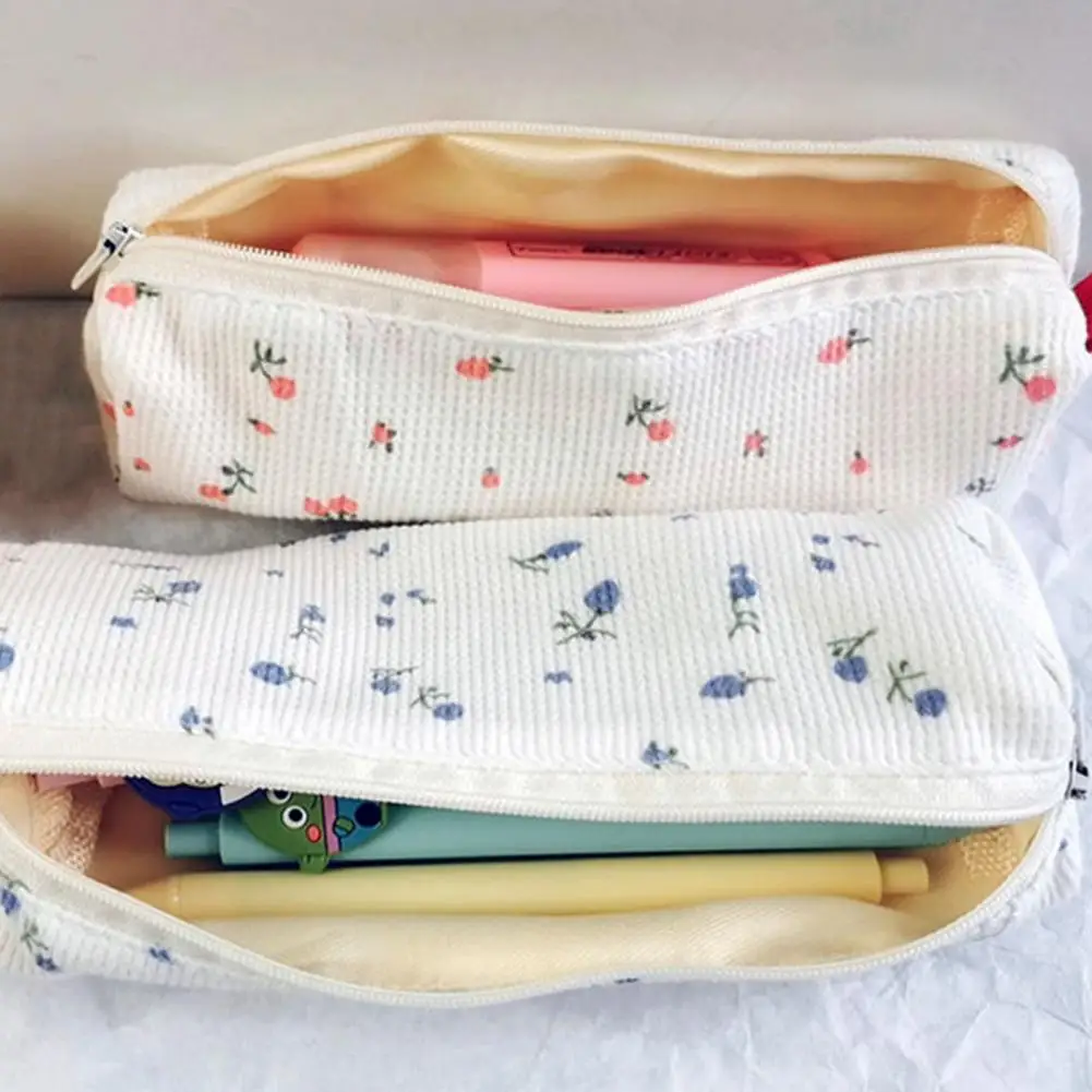 

Multi-function Polyester Cotton Girl Stationery Storage Pouch Classroom Desktop Organizer for Daily Use