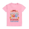 Level 100 Days of School Completed T-Shirt for Kids Short Sleeve Crew Neck Tee Tops Best Gift To Child Summer Clothes 4