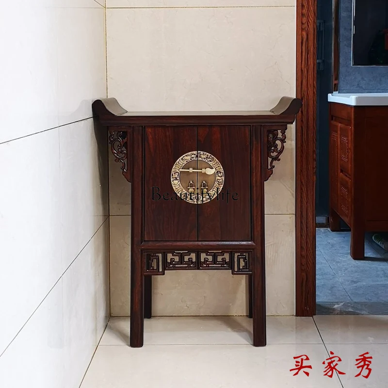 

Entrance Entrance Chinese Style Solid Wood Lobby Elm Corner Cabinet Classical Entrance Side View Cabinet