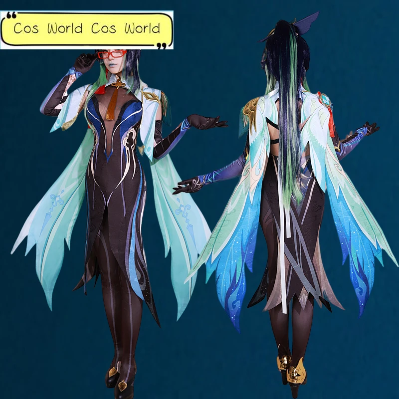 

Xianyun Cosplay Costume Genshin Impact Xian Yun Cosplay Dress Full Set Outfits Uniform Xian Yun Shoes Cloud Retainer