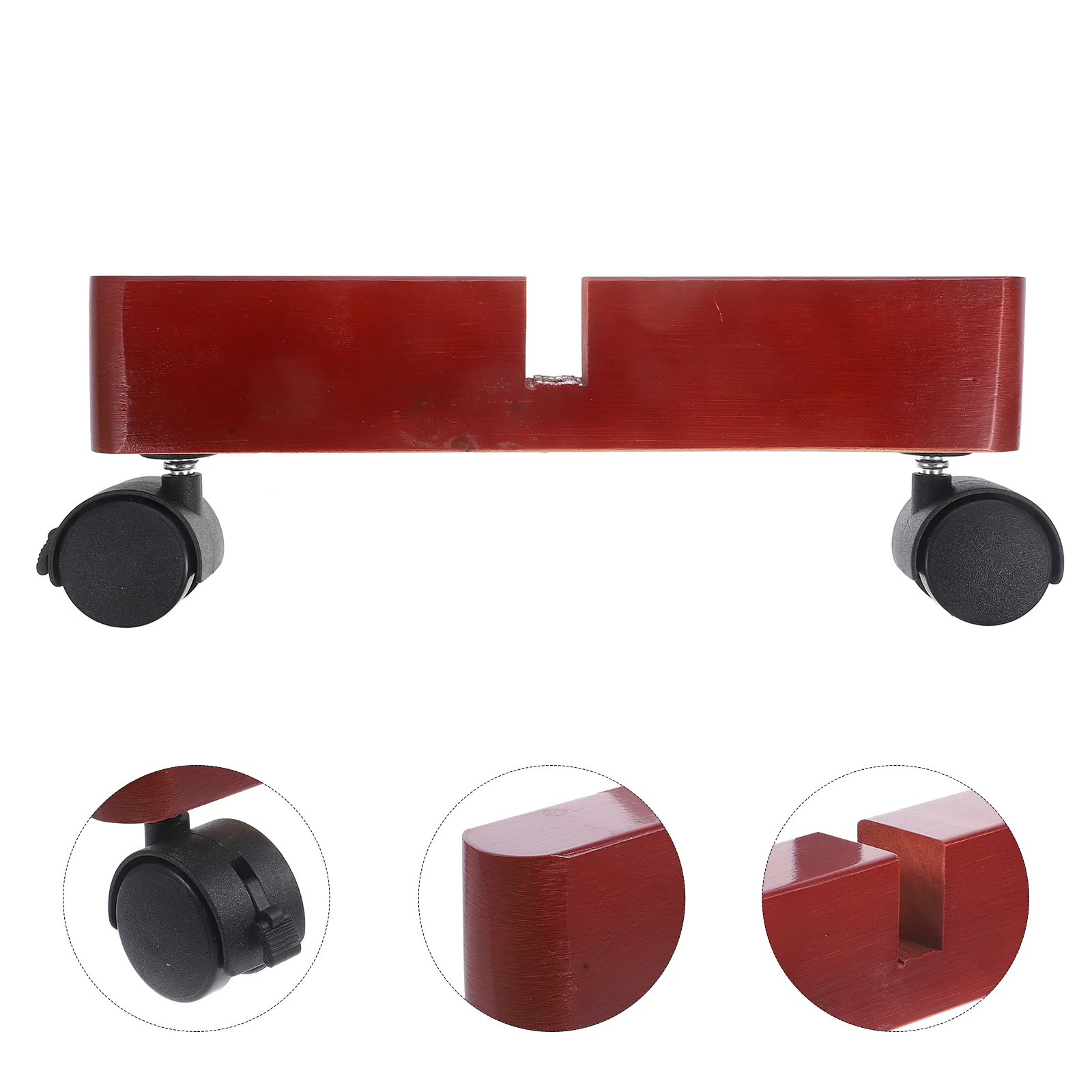

2 Pcs Screen Mobile Base Wooden Divider Partition Stand Bracket Room Shelf Support Bases