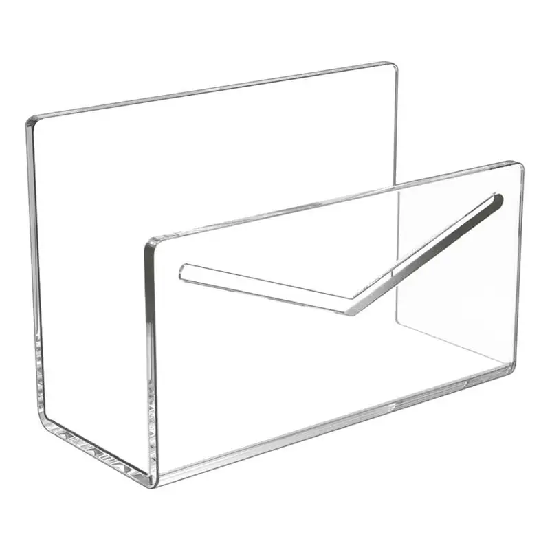 Acrylic Mail Organizers Acrylic Clear Envelope Holder Mail Sorter Stand Countertop Bill Holding Sorter Letter Invoice Stand For